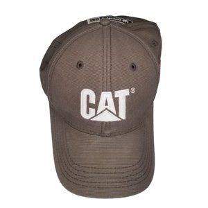CAT Caterpillar Brown Adjustable Snapback Baseball Hat